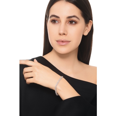 Damenarmband Weißgold mit Diamanten