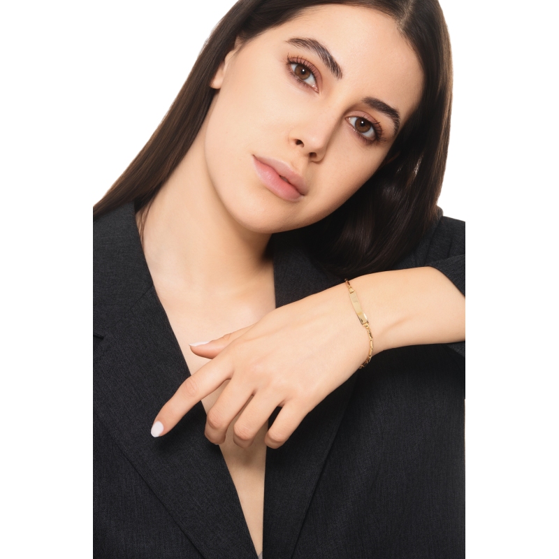 Gravierbares Armband Gelbgold Kinder 