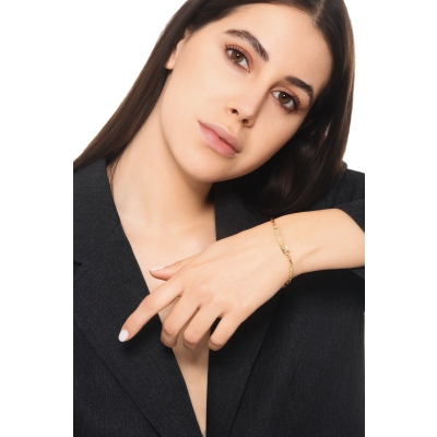 Gravierbares Armband Gelbgold Kinder 