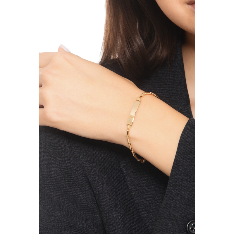 Gravierbares Armband Gelbgold Kinder 