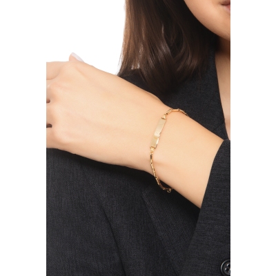 Gravierbares Armband Gelbgold Kinder 