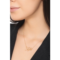 Personalisierbare Namenskette Gelbgold 3 bis 6 Buchstaben 2