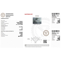 IGI-zertifizierter Diamant CT 0,51   D    VS2 2