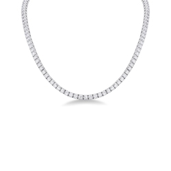Diamant Kette Tennis Weissgold