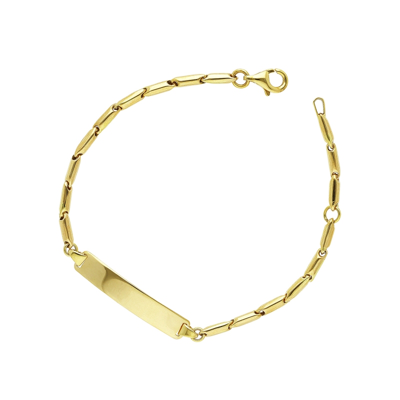 Gravierbares Armband Gelbgold Kinder 
