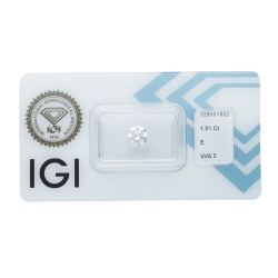 IGI-zertifizierter Diamant CT 1,01    E    VVS2