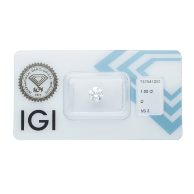 IGI-zertifizierter Diamant CT 1,00  D   VS2