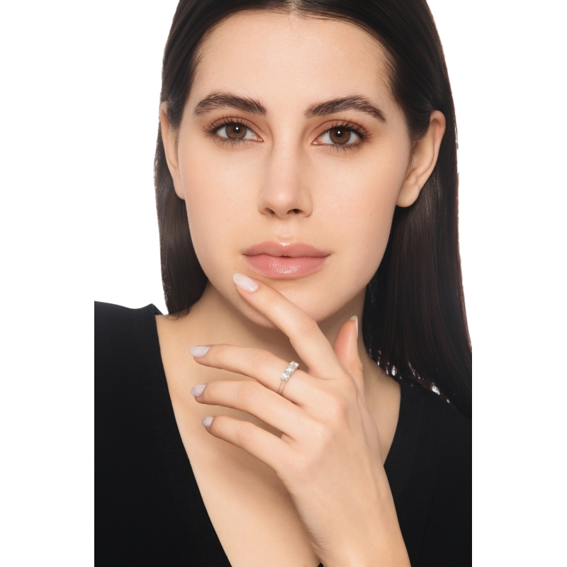 Drei Diamanten Weissgold Ring 1,20 kt 