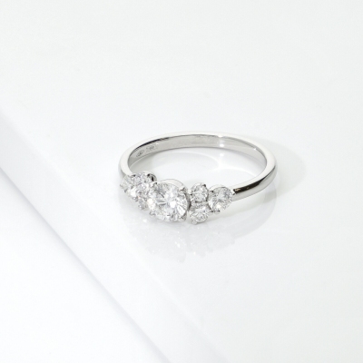 Diamantring Aura aus 750er Weißgold