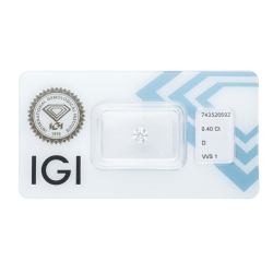 IGI-zertifizierter Diamant CT 0,40   D    VVS1