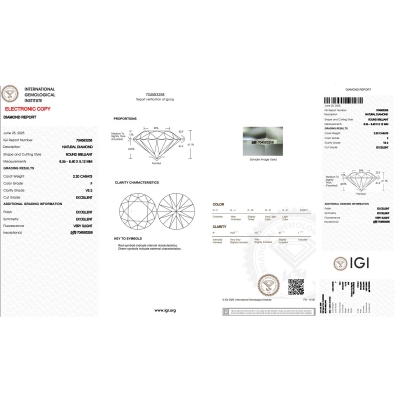 DIA 2.20CT F VS2 IGI$704583258