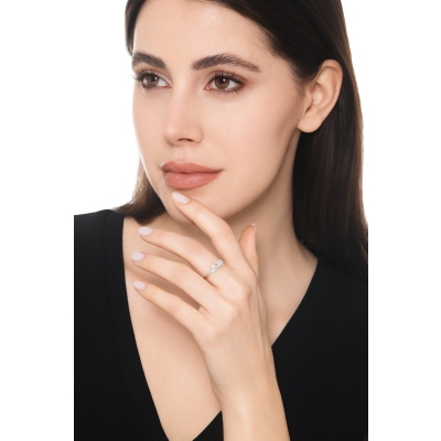 Diamantring Aura aus 750er Weißgold