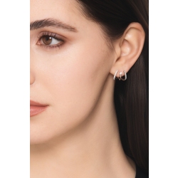 Moderne Ohrringe mit Diamanten Weißgold 2