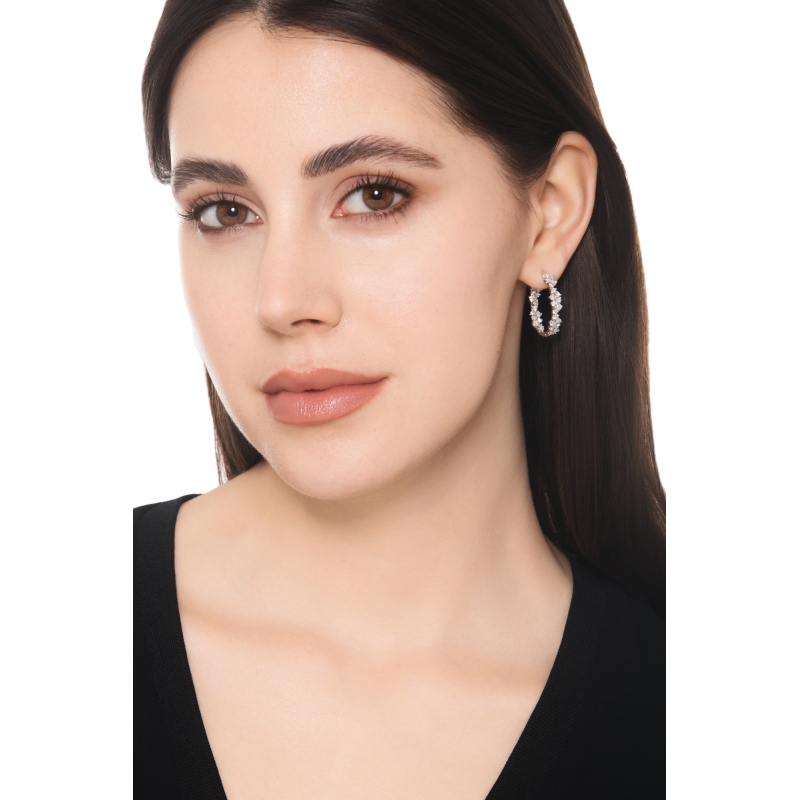 Design Creolen Aura Diamanten Weissgold