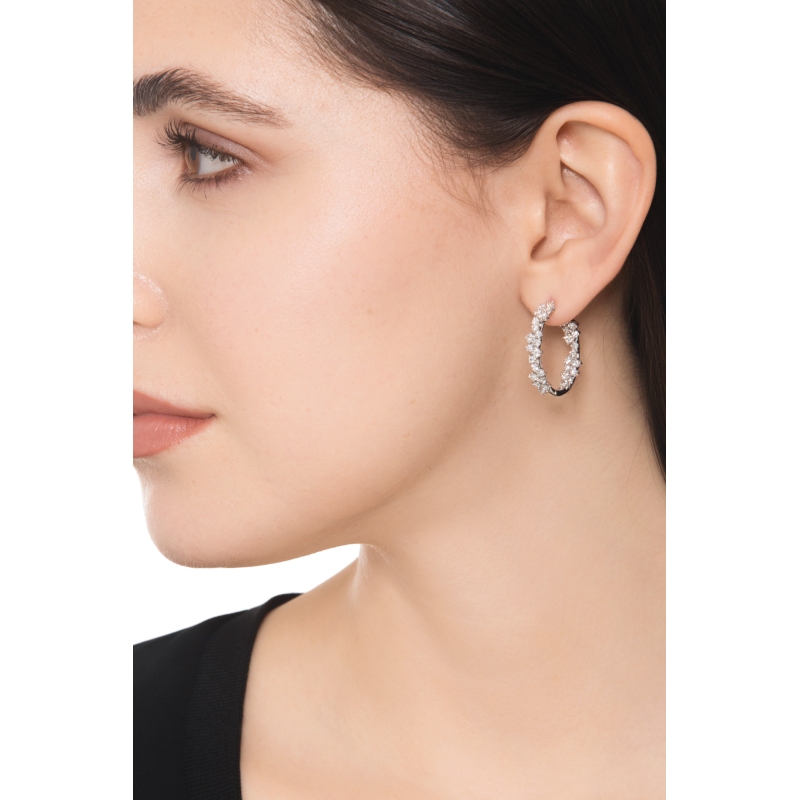 Design Creolen Aura Diamanten Weissgold