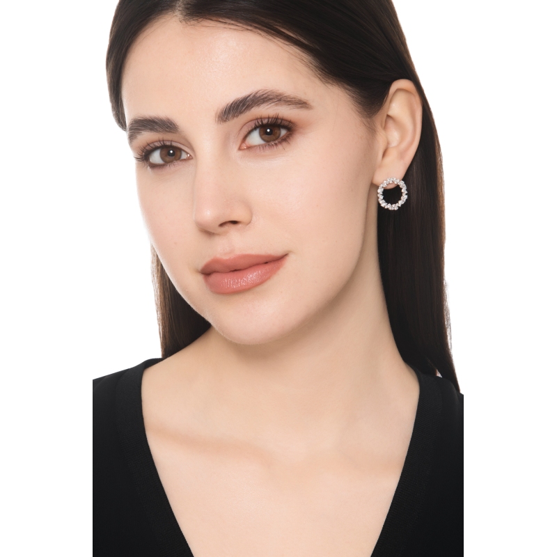 Creolen mit Diamanten Aura Weißgold