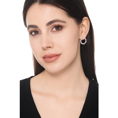 Creolen mit Diamanten Aura Weißgold