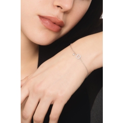 Armband mit Buchstaben O aus Weißgold 18K und Diamanten 2