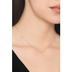 18K Weißgold Damenkette mit Diamanten 2