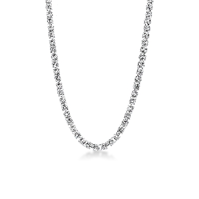 Königskette aus 18k Weißgold, 60 cm 