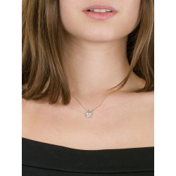 Kette aus Weißgold mit Aquamarin Anhänger 2