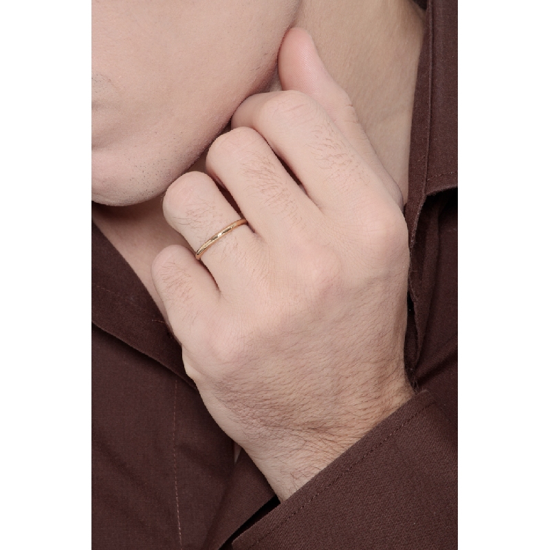 Schmaler Ring aus Gelbgold 18K