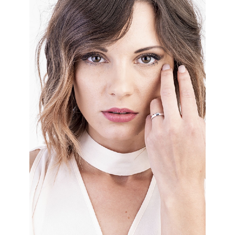 Ehering Weißgold Diamant 