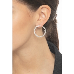 Diamant Creolen Weißgold 18k 2