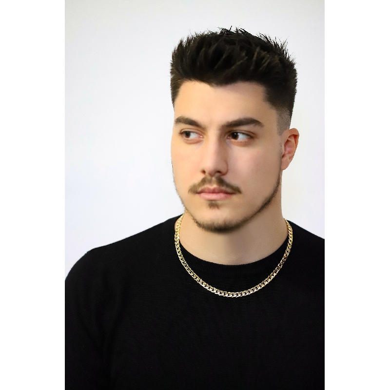 Panzerkette Gelbgold 18k, cm 50