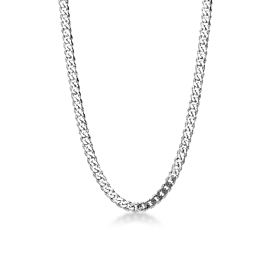 Panzerkette 750er Weißgold 18k Herren 