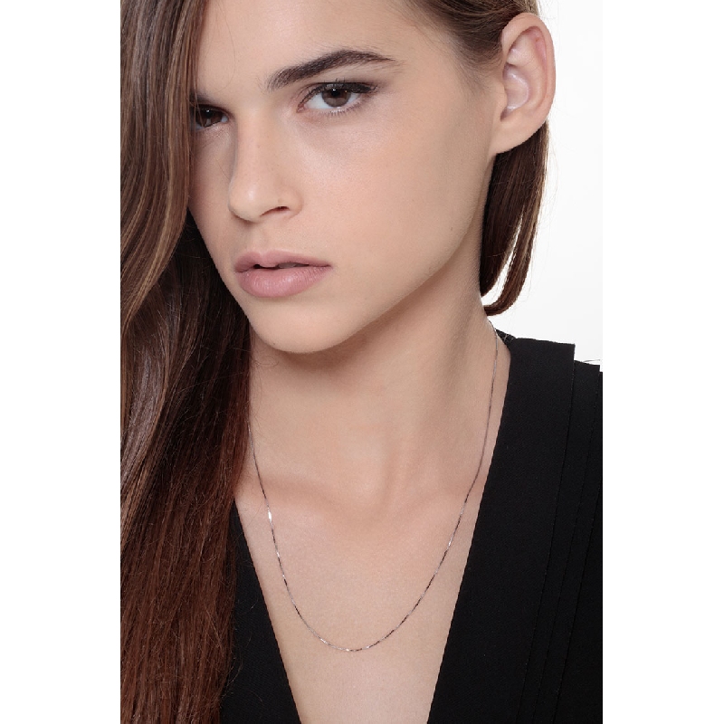 Herrenkette Weißgold 750 ohne Anhänger