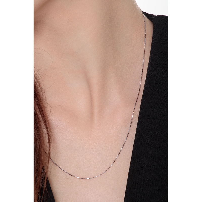 Herrenkette Weißgold 750 ohne Anhänger