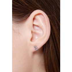 Einzelner Ohrstecker Diamant-Buchstabe B 2