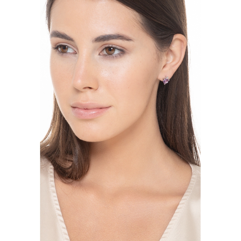 Amethyst Ohrstecker18k Weißgold Amethyst Ohrstecker18k Weißgold