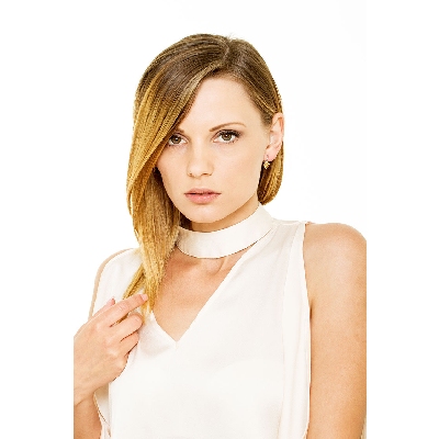 Ohrringe aus 18k Weißgold mit Citrin und Diamanten