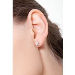 Ohrstecker Weißgold Diamant 750, Illusion Collection 2