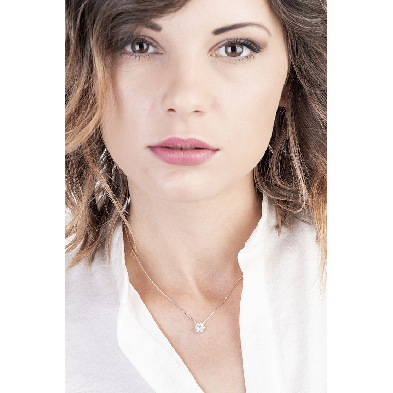 Diamant-Kette-Blumen-Anhänger ILLUSION