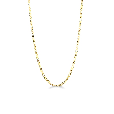 Figarokette Gelbgold 18K, 50 cm