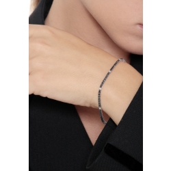 Tennisarmband Weissgold Diamanten schwarz weiß 2