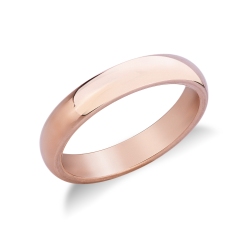 Roségold 18 Karat Ehering 4 mm