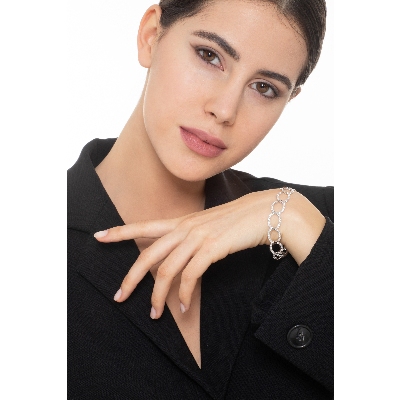 Damenarmband aus 750er Weißgold mit Diamanten 