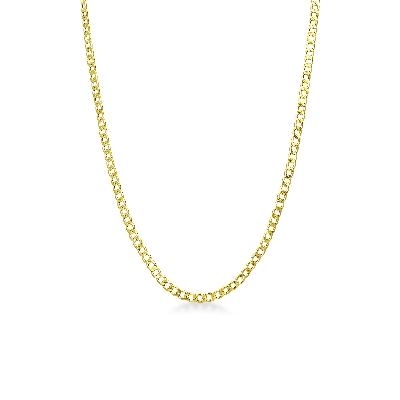 Panzerkette aus Gelbgold 18Karat, 50 cm