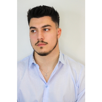 Herrenkette mit Diamant Kreuz Weissgold, 50 cm