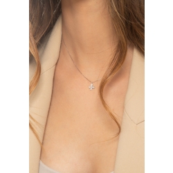 Schmetterling Kette Weißgold mit Diamanten-Anhänger  2