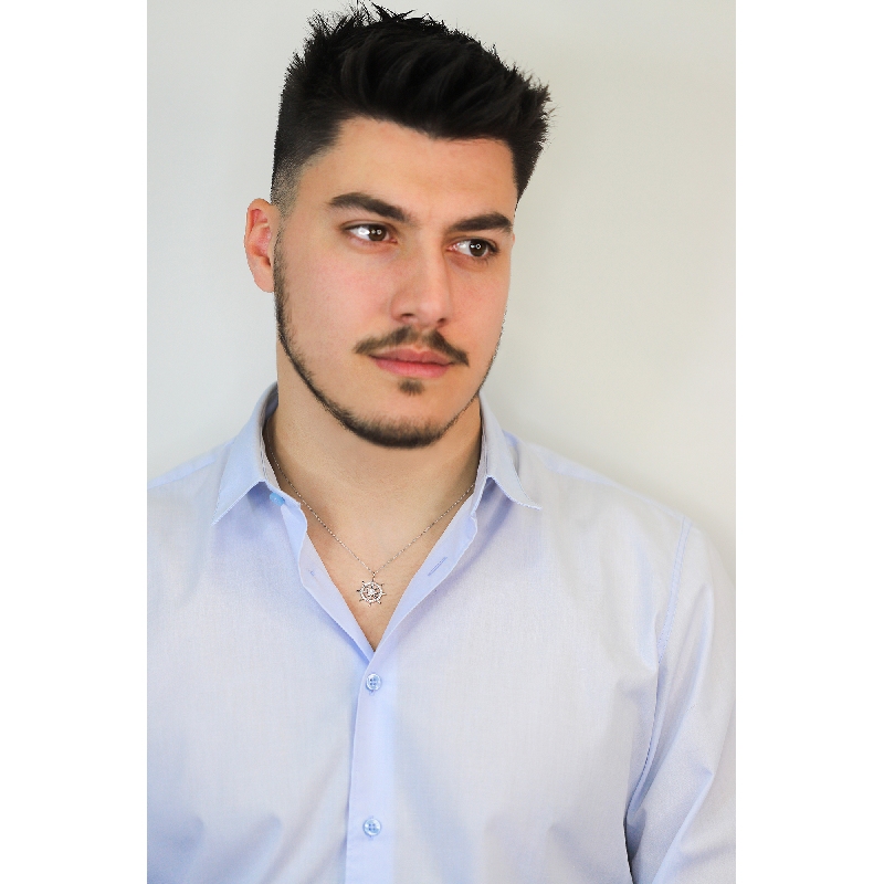 Herrenkette Weißgold mit Steuerrad-Anhänger aus Diamanten Herrenkette Weißgold mit Steuerrad-Anhänger aus Diamanten