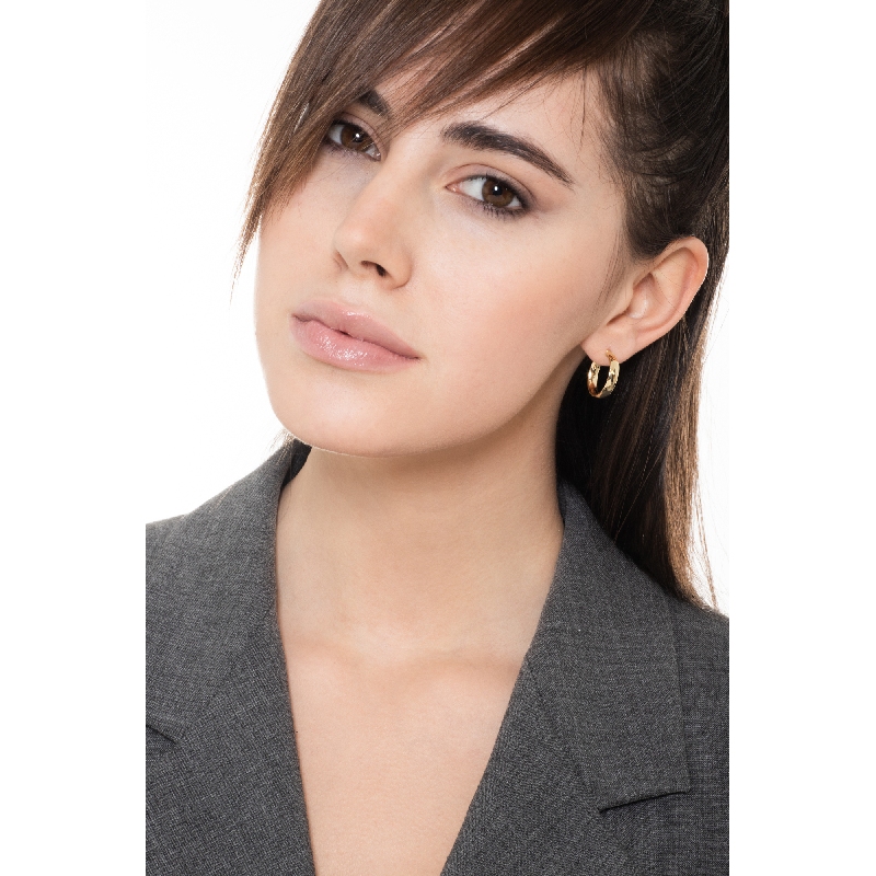 Creolen aus 18 Karat Gelbgold