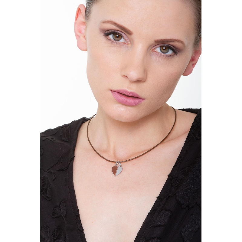 Teilbarer Herzanhänger aus 18 Karat Weißgold