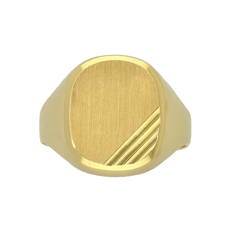 Siegelring Gelbgold 18K Herren 