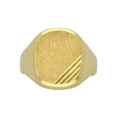 Siegelring Gelbgold 18K Herren 