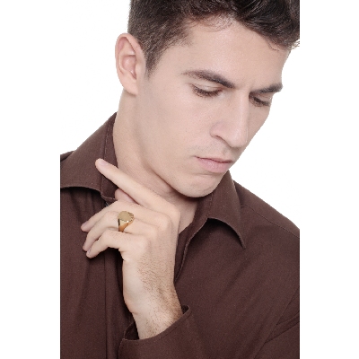 Siegelring Gelbgold 18K Herren 